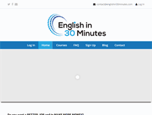 Tablet Screenshot of englishin30minutes.com